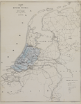 29131 Kaart van Nederland met aanduiding van de plaatsen waar tussen 10 augustus 1865 en 24 februari 1866 rundertyfus ...
